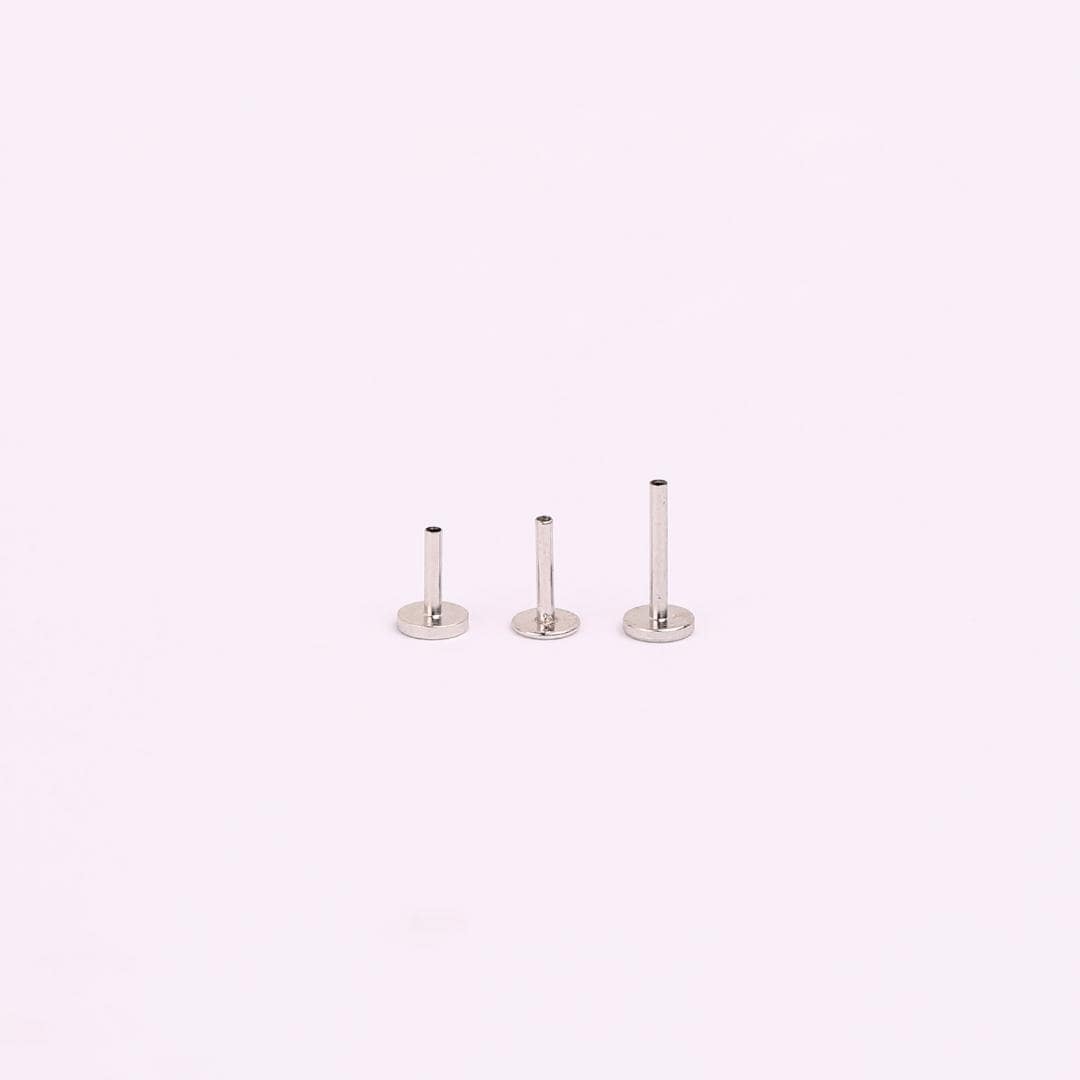 Dainty Double CZ Flat Back Stud