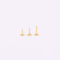 18G Replacement Threadless Push Pin Labret Bar For Flat Back