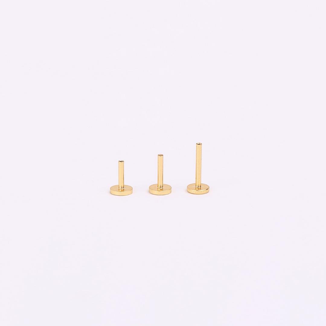 18G Tiny Flower CZ Threadless Flat Back Stud