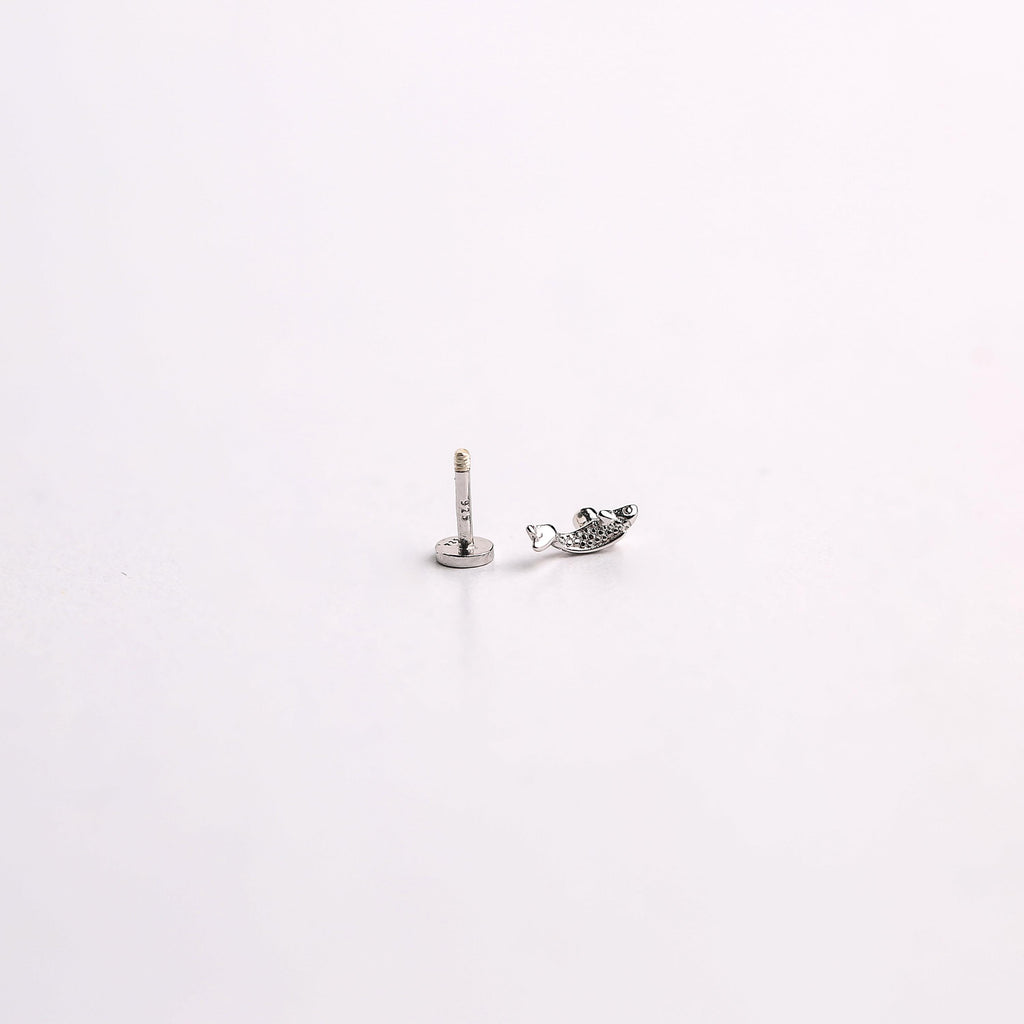 Sterling Silver Koi Fish Stud Earring