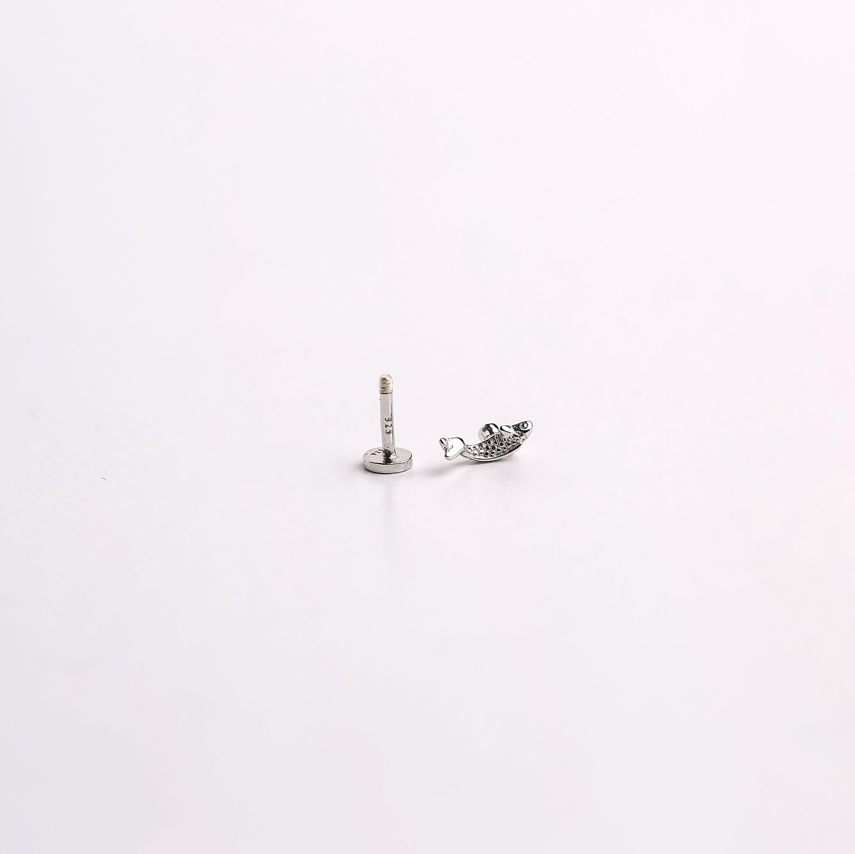 Sterling Silver Koi Fish Stud Earring