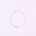 Dainty Gold Beaded Ball Satellite Chain Bracelet: 925