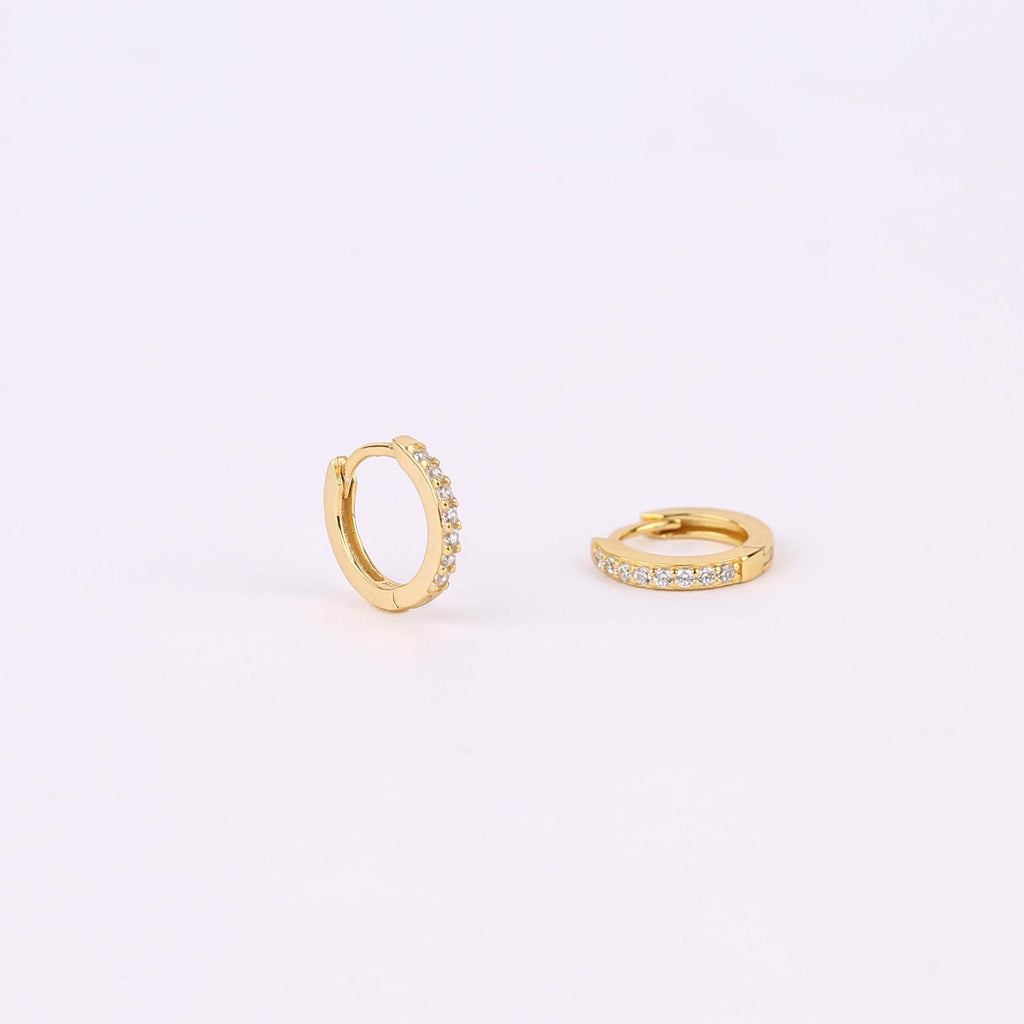 Tiny Gold Huggie Hoop Earrings