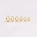 Tapered Huggie Hoop Earrings