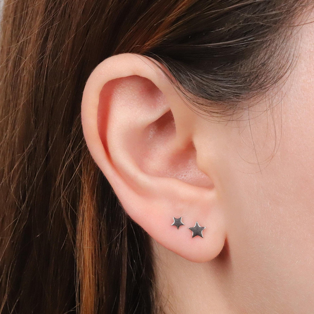 Tiny Star Stud Earrings