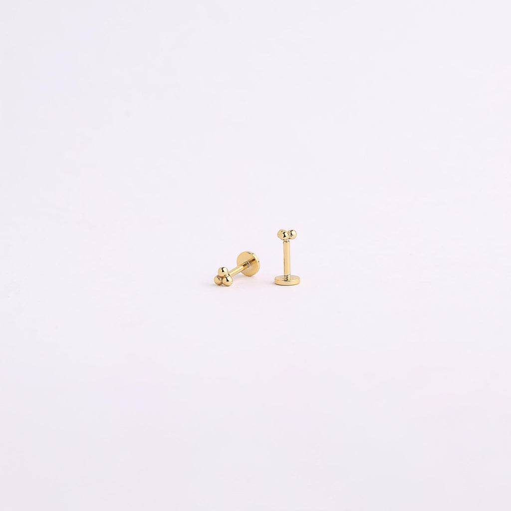 18G Trinity Ball Threadless Push Pin Labret