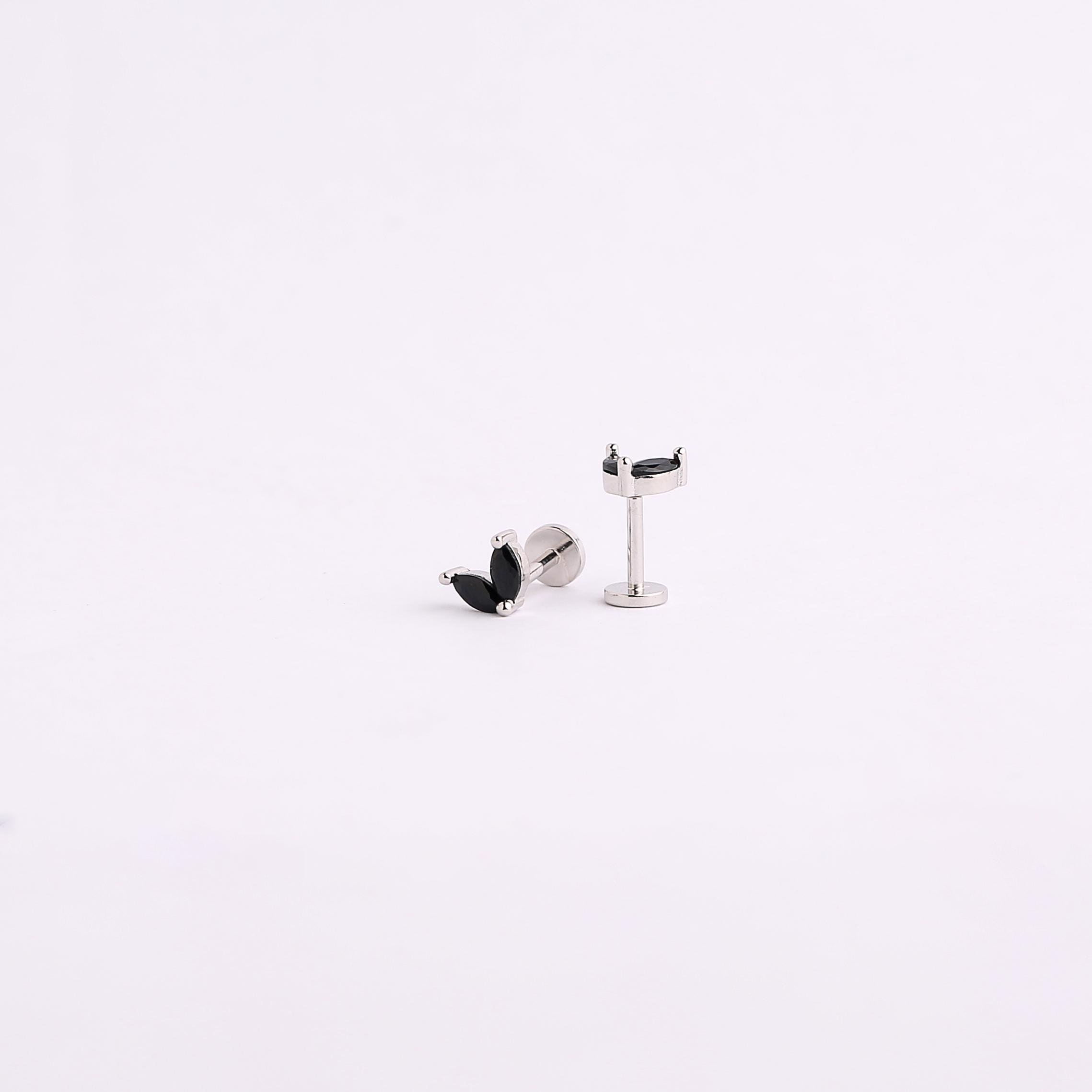 Marquise Leaf Cartilage Stud