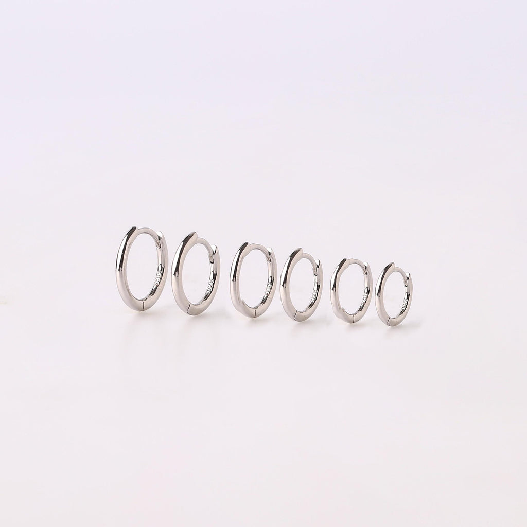 Tiny Gold Rounded Huggie Hoop Earrings