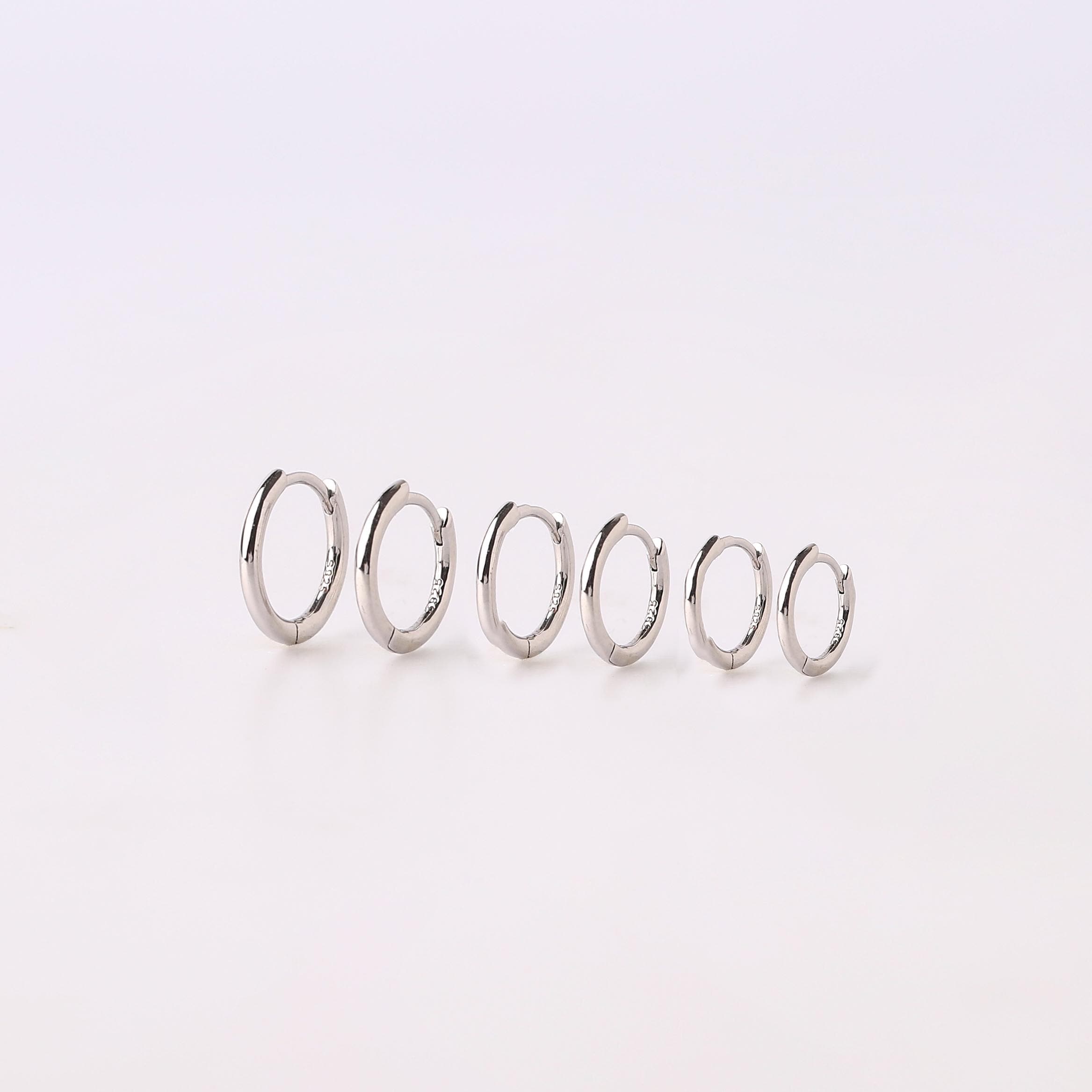 Tiny Gold Huggie Hoop Earrings