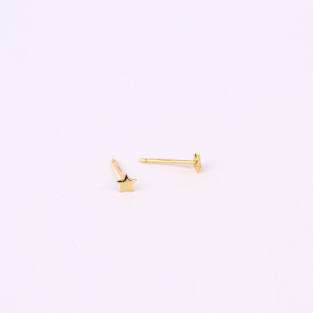 Tiny Star Stud Earrings