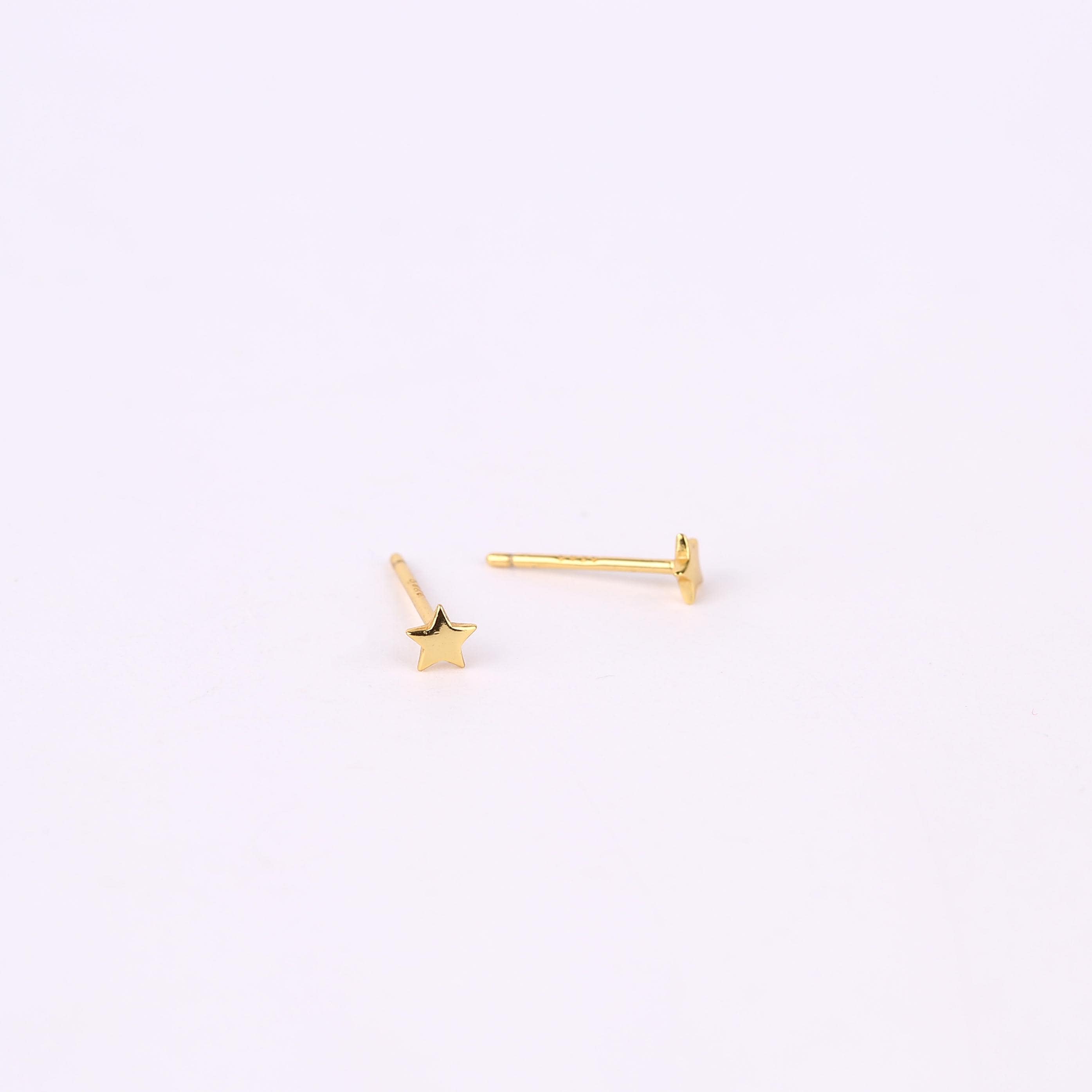Tiny Star Stud Earrings