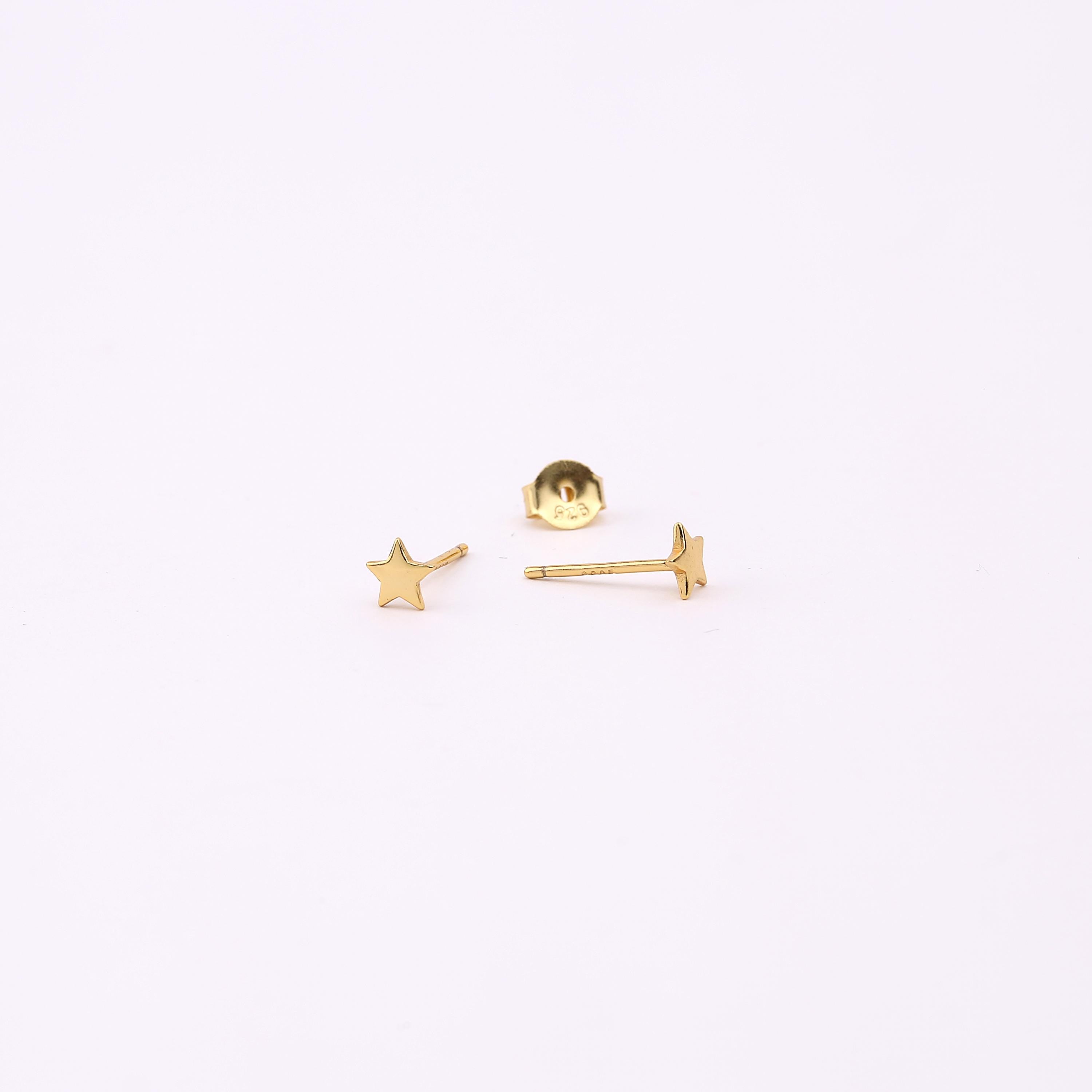 Tiny Star Stud Earrings