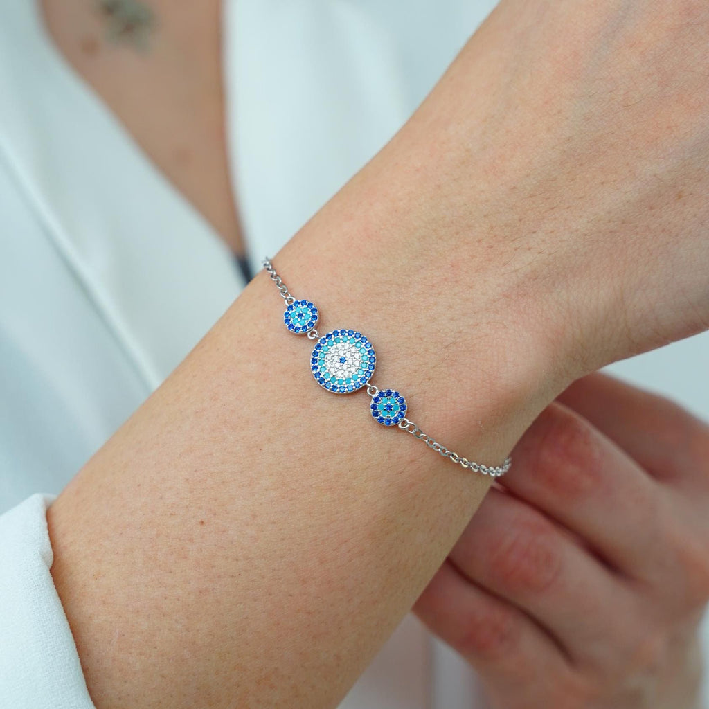 Triple Evil Eye Bracelet