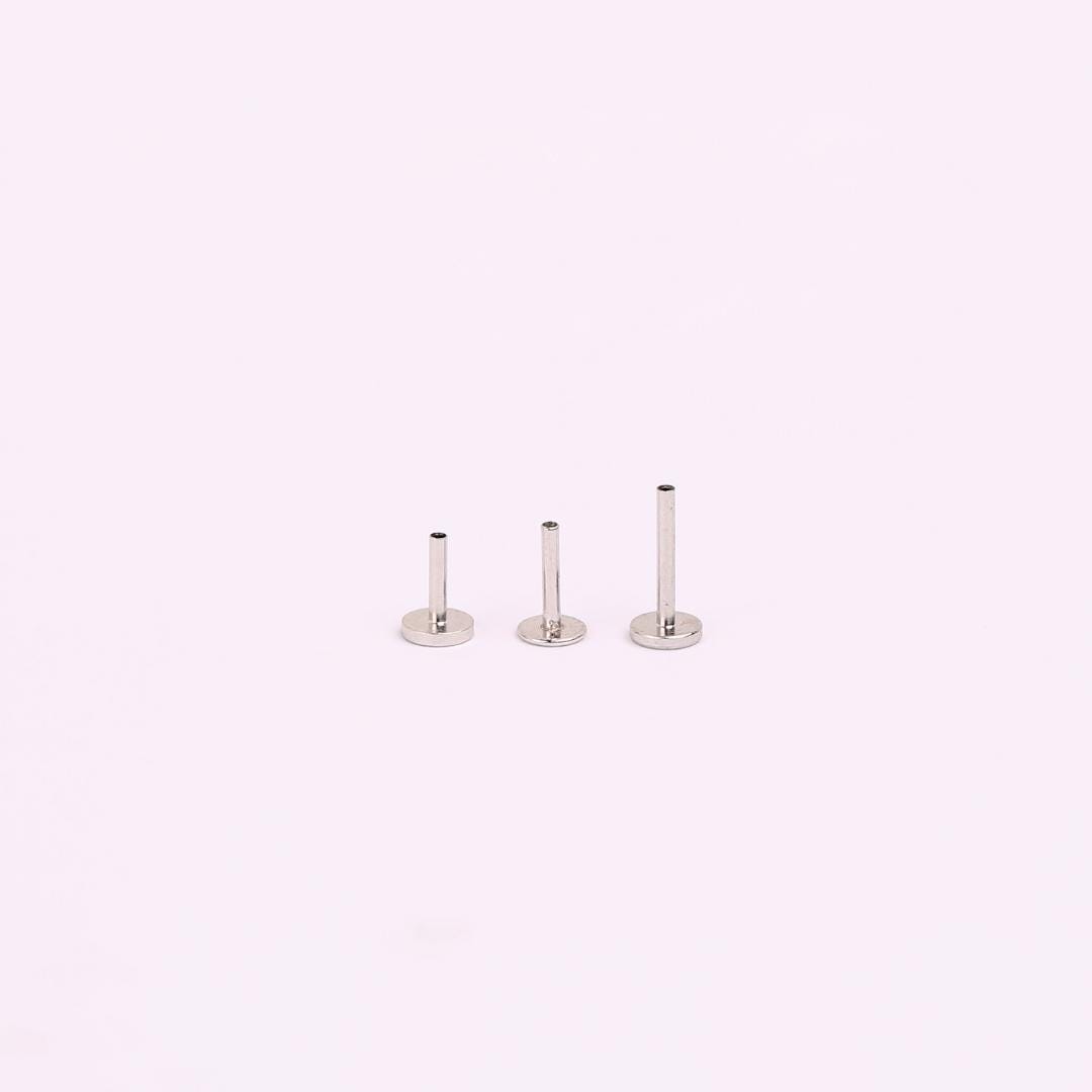 White Opal Flat Back Stud