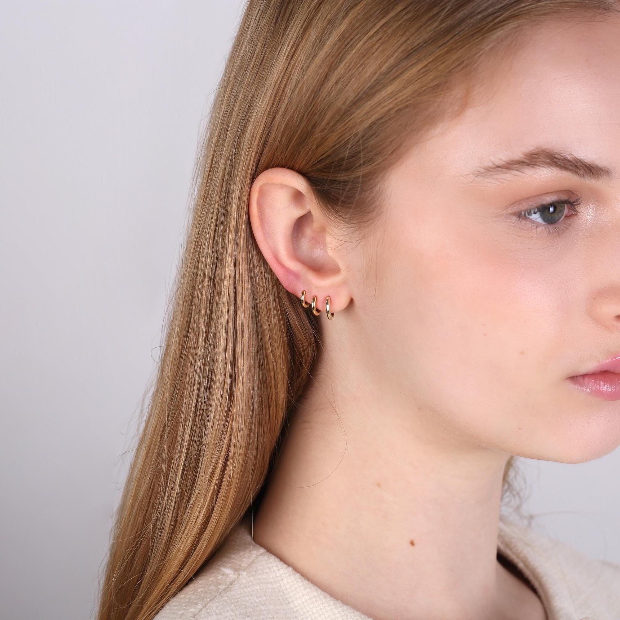 Small Huggie Hoop Earrings