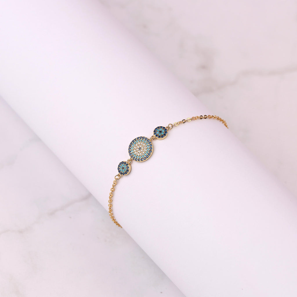 Triple Evil Eye Bracelet