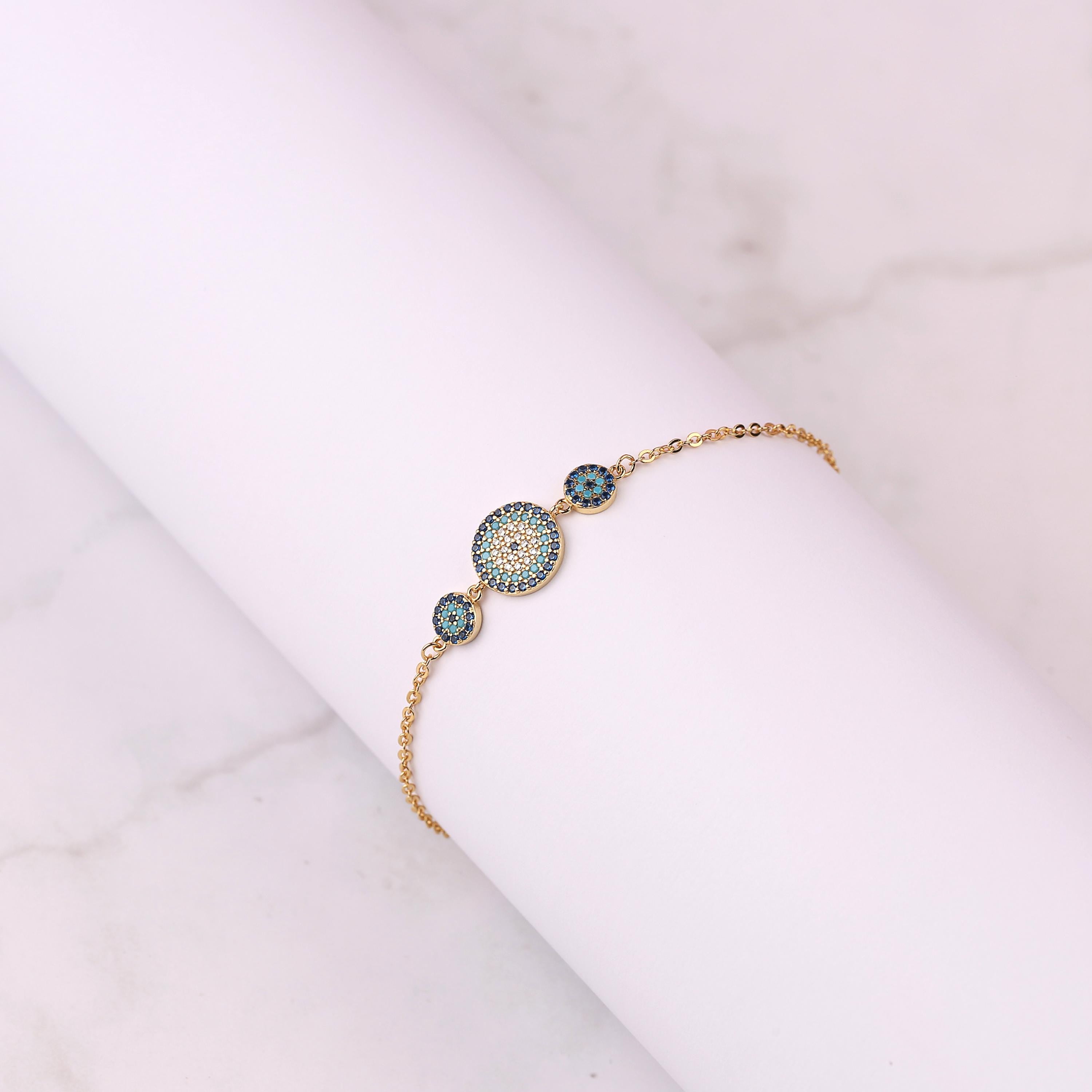 Triple Evil Eye Bracelet