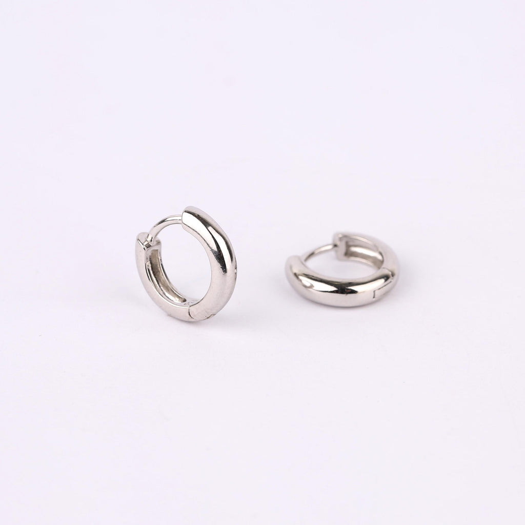 Thick Huggie Hoop Earrings