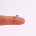 Marquise Flower Threadless Labret Flat Back Stud Earring