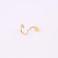 Heart Shape Open Hoop Earrings