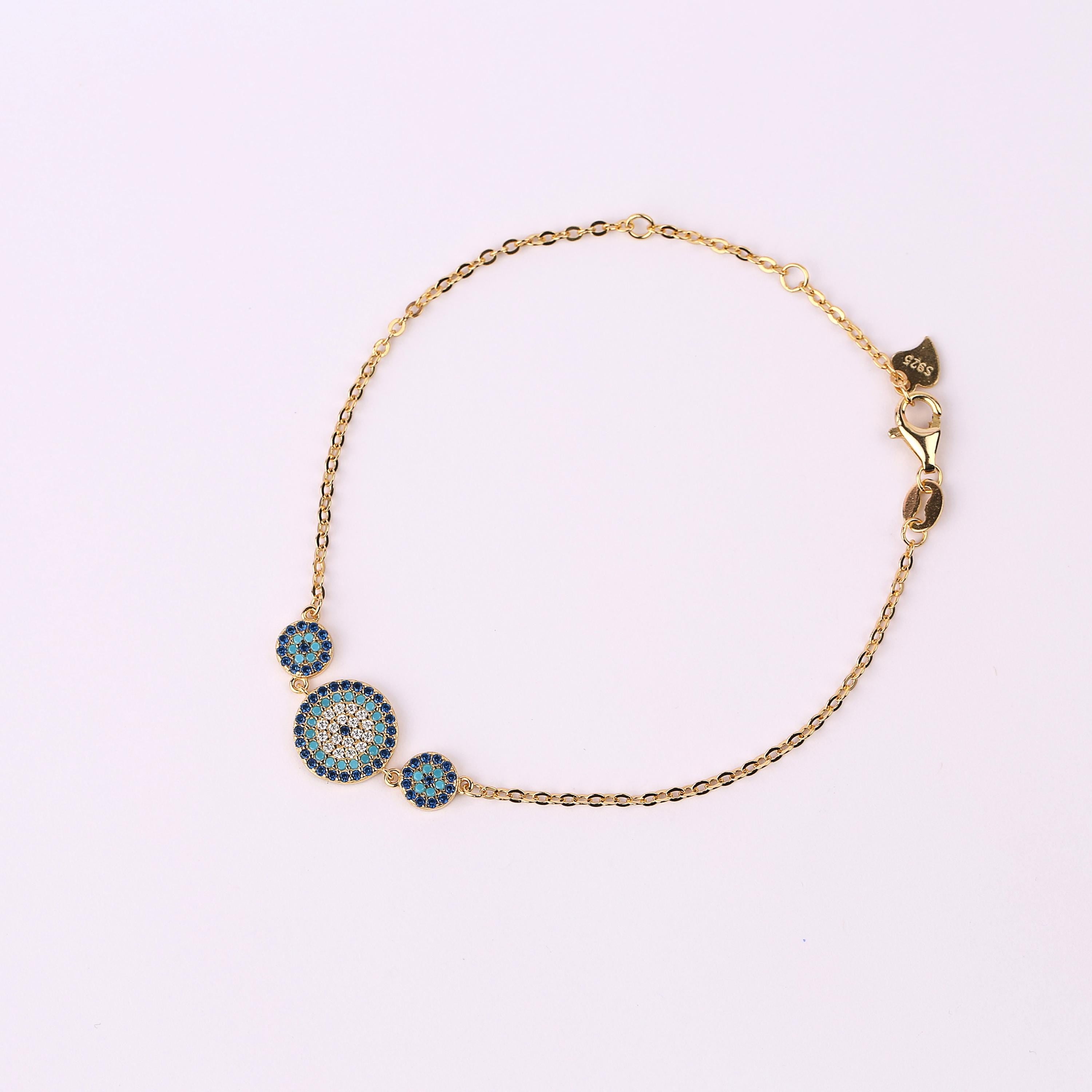 Triple Evil Eye Bracelet