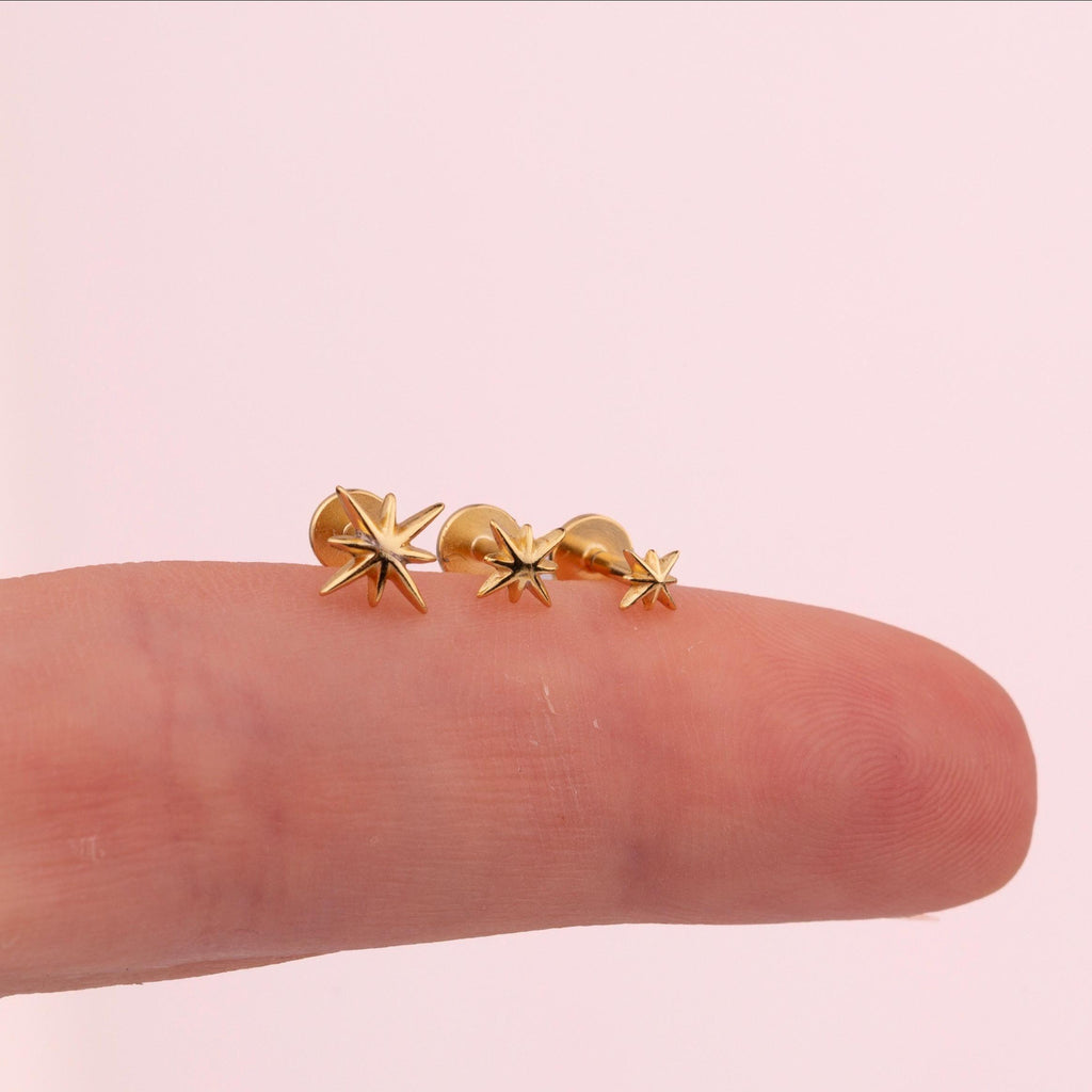 Tiny Star Threadless Push Pin Labret