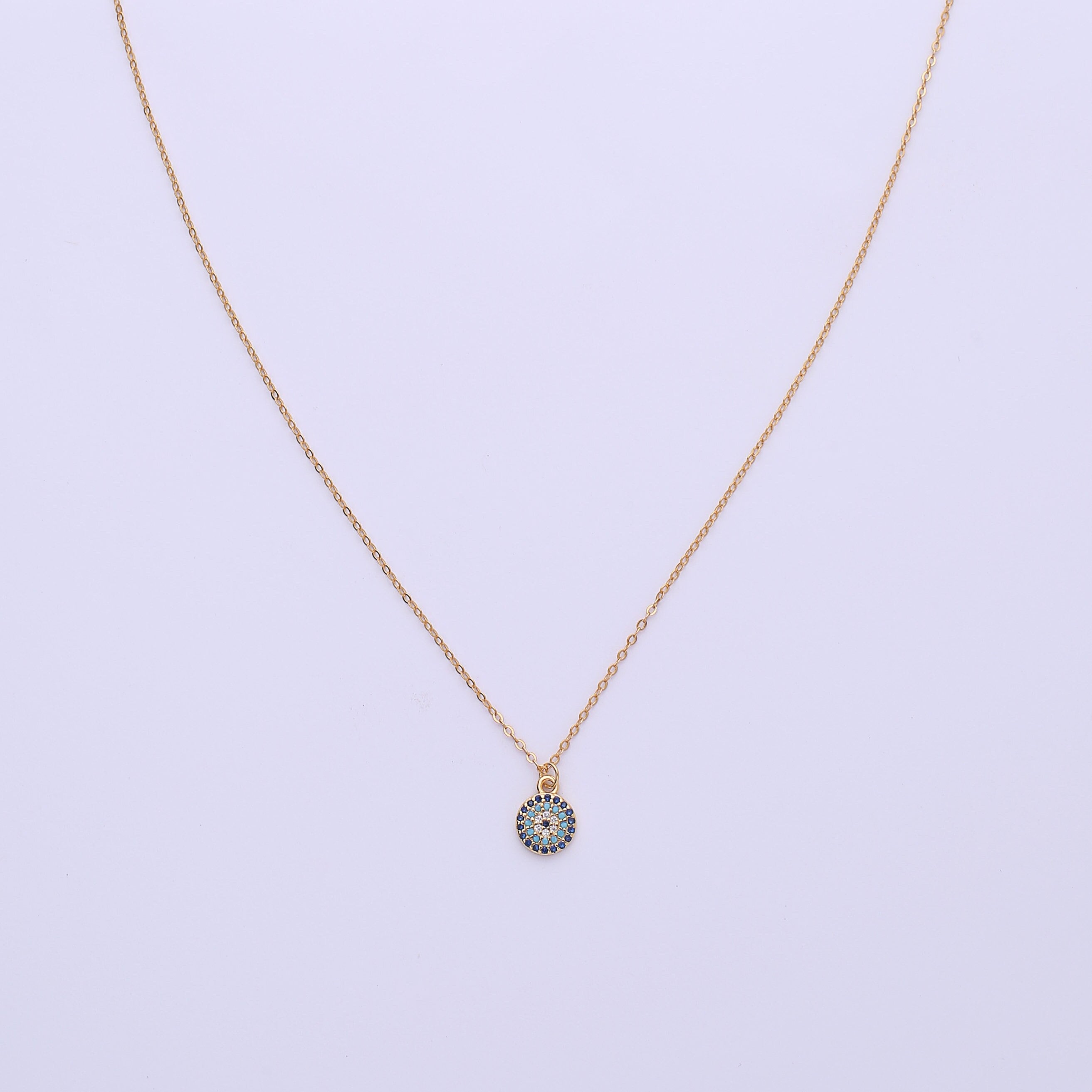 Gold Evil Eye Necklace