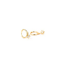 North Star Dangle Hoop Earrings