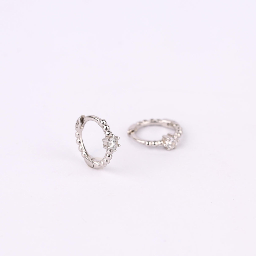 Gold Ear Stack Set, Star Dangle Hoop Earrings