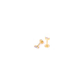 Dainty Marquise CZ Flat Back Stud