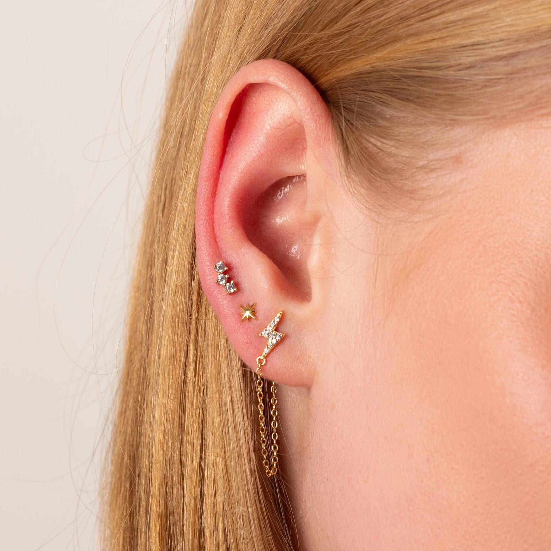 Gold Celestial Earring Set