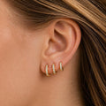 Dainty Huggie Hoop Earrings