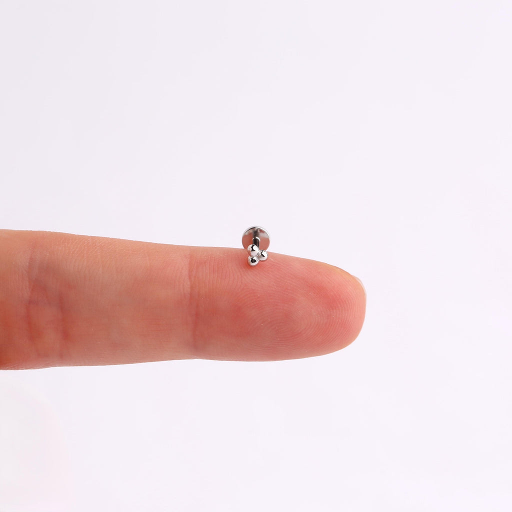 18G Trinity Ball Threadless Push Pin Labret