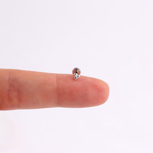 18G Trinity Ball Threadless Push Pin Labret