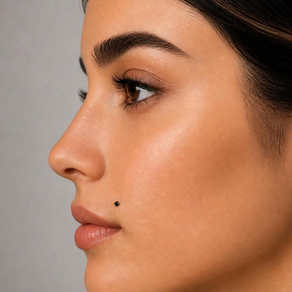 Black Onyx Flat Back Stud