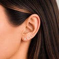 Tiny White Opal Flat Back Stud