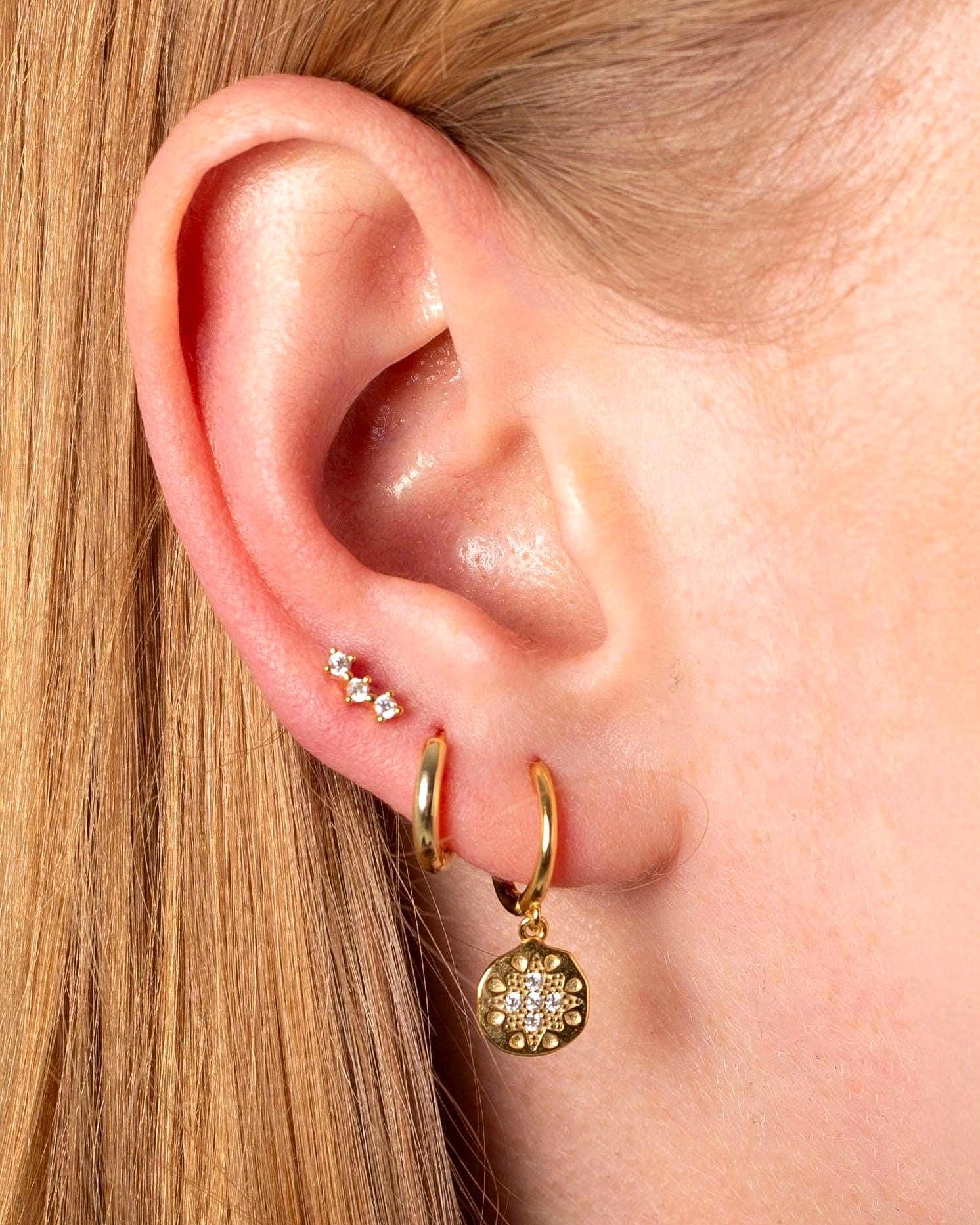 Celestial Star Disc Hoop Set