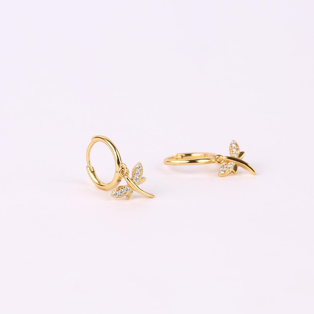 Dragonfly Hoop Earring Set