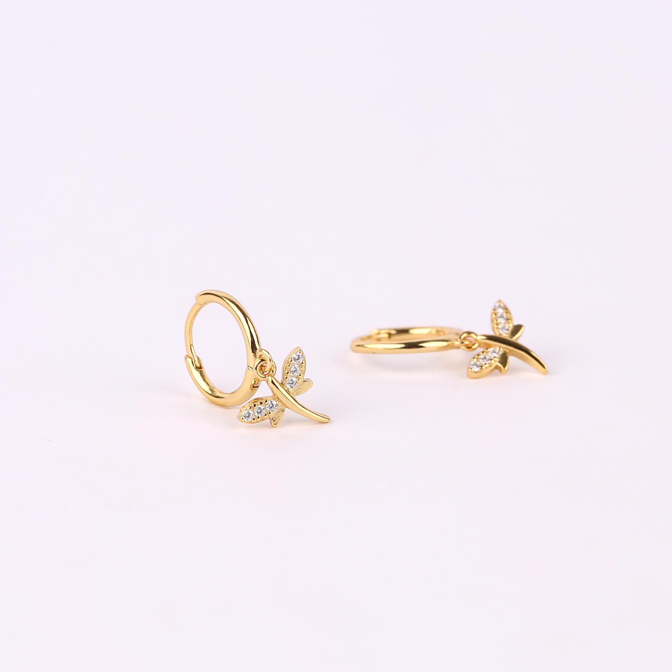 Dragonfly Hoop Earring Set
