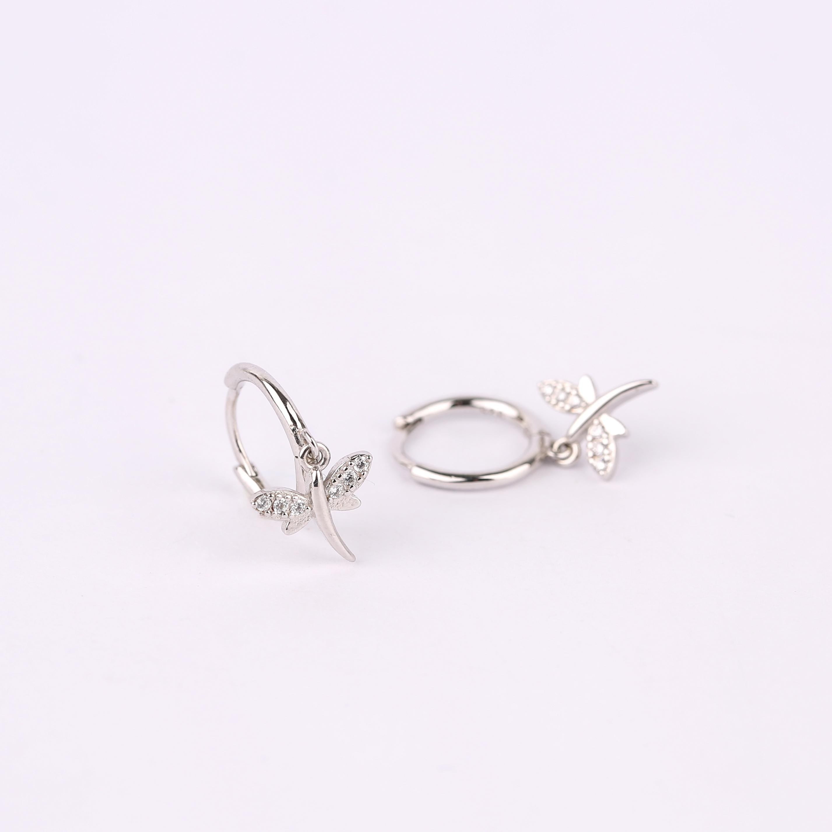 Dragonfly Hoop Earring Set