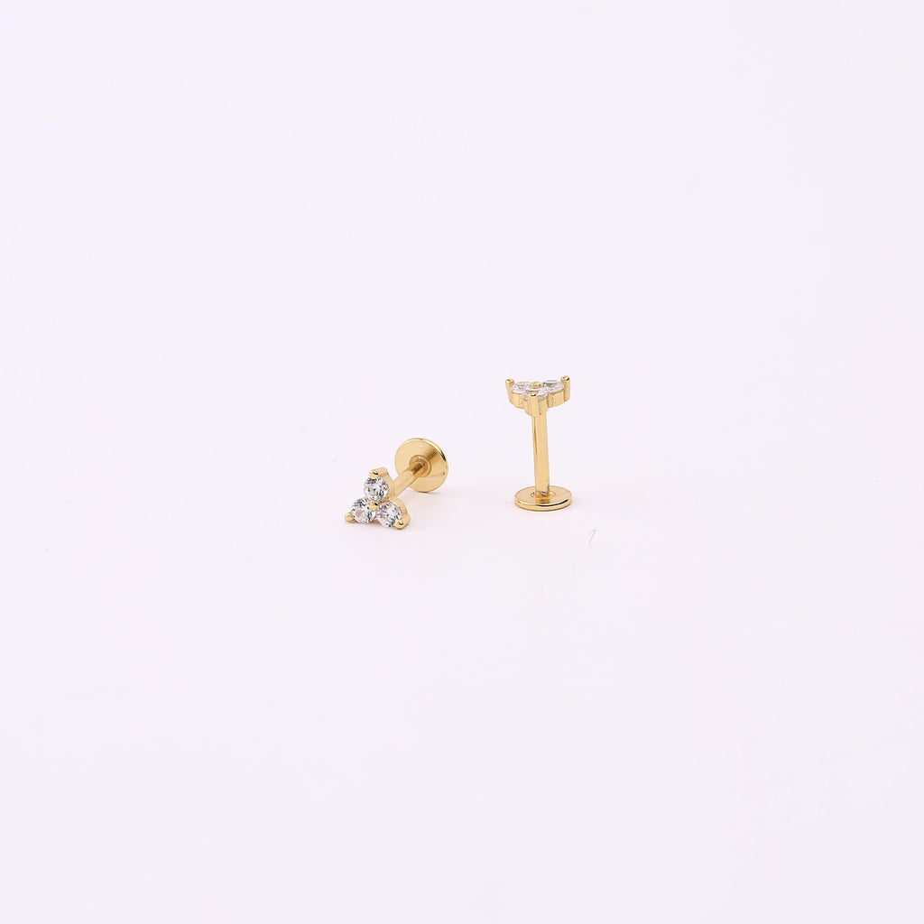 Pavé Huggie Hoop Earring Set
