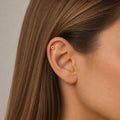 18G Pave CZ Open Circle Threadless Push Pin Stud