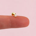Tiny Pear Shape Flat Back Stud